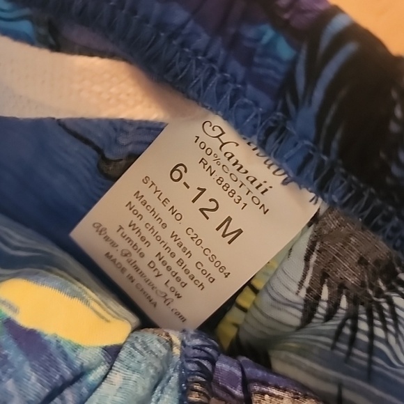 Palmwave Hawaii Wear Outfit Infants Size 6-12 months - Picture 8 of 8